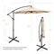 10 Feet Offset Umbrella with 8 Ribs Cantilever and Cross Base Tilt Adjustment